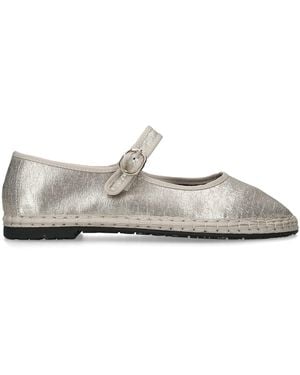 Flabelus Flor Mary Jane Flats - White