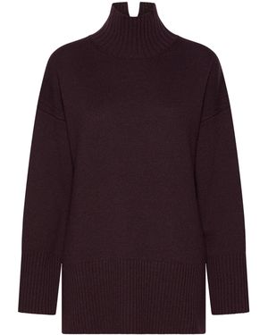Marella Wool Rollneck Jumper - Purple