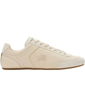 Burberry Leather Runner Low-Top Trainers - White
