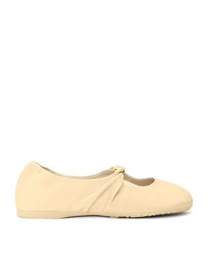 Loewe Leather Pebble Soft Ballet Flats - Natural