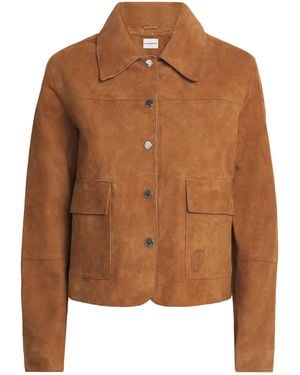 Claudie Pierlot Suede Shirt-Style Jacket - Brown