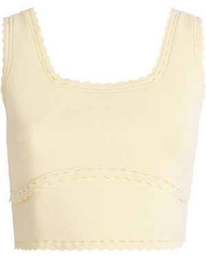 Sandro Knitted Crop Top - Natural