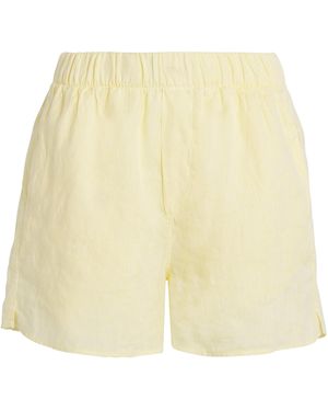 With Nothing Underneath Linen The Boxer Shorts - Yellow