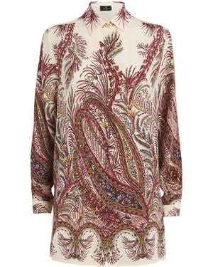Etro Silk Paisley Shirt - Brown