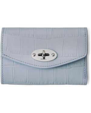 Mulberry Croc-Effect Leather Darley Wallet - Grey