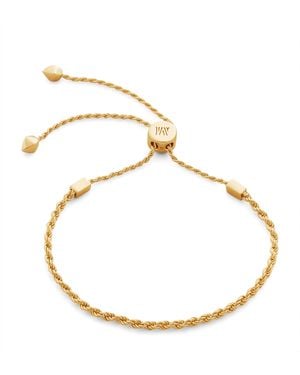 Monica Vinader Vermeil Corda Chain Friendship Bracelet - Metallic
