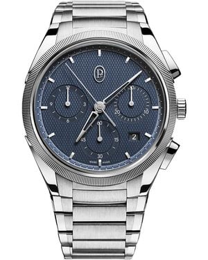 Parmigiani Fleurier Stainless Steel Tonda Pf Chronograph Watch - Grey