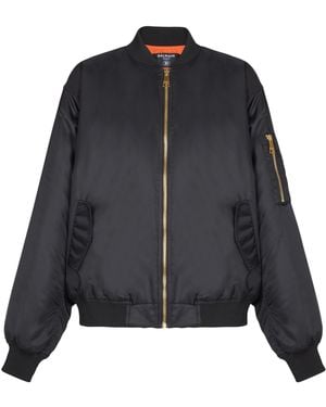 Balmain Embroidered Bomber Jacket - Black
