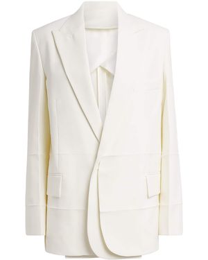 Victoria Beckham Detached Lapel Blazer - White