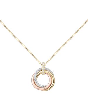Cartier Mixed And Diamond Trinity Necklace - Metallic