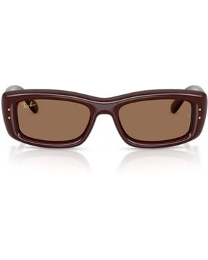 Ray-Ban Kiliane Puffer Rectangle Sunglasses - Brown