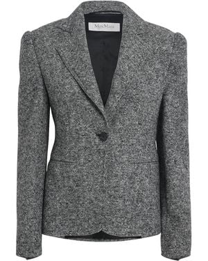 Max Mara Wool-Silk Blazer - Grey