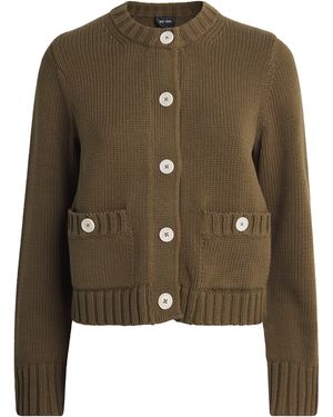 ME+EM Straight Crop Cardigan - Green