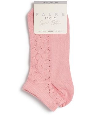 FALKE Pointelle Family Trainer Socks - Pink