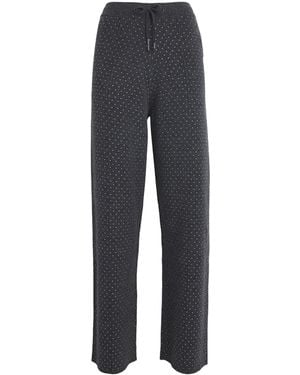 Sandro Knitted Embellished Straight Joggers - Grey