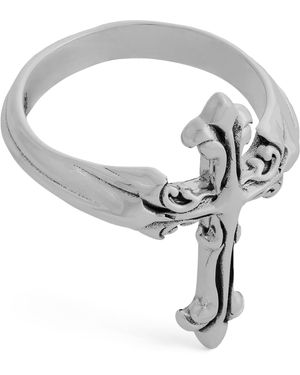 Emanuele Bicocchi Sterling Avelli Cross Ring - White