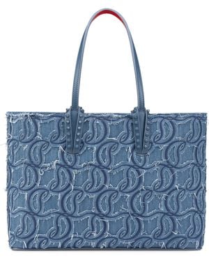 Christian Louboutin Cabata Small Denim Tote Bag - Blue