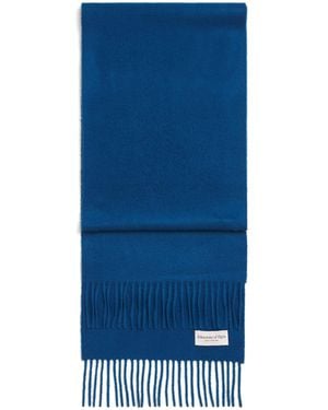 Johnstons of Elgin Natural Cashmere Scarf - Blue
