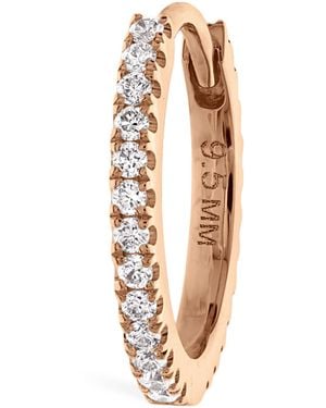 Maria Tash Diamond Eternity Single Hoop Earring - Metallic