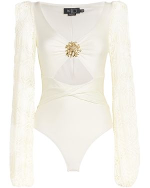 PATBO Crocheted Coral Swimsuit - White
