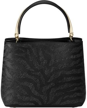 Cartier Calfskin Panthère De Top-Handle Bag - Black