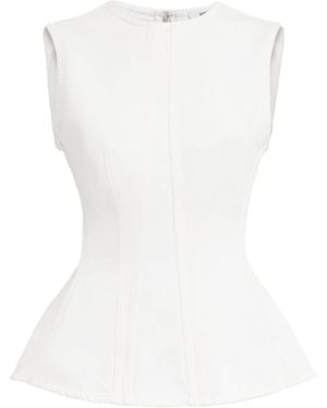 Agolde Denim Corbin Blouse - White