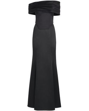 Solace London Corseted Alta Gown - Black