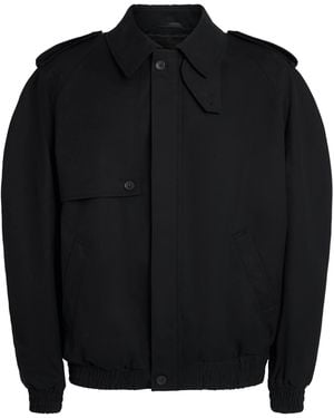 MM6 by Maison Margiela Cotton Twill Jacket - Black
