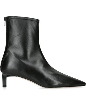 Dear Frances Leather Topo Heeled Boots 45 - Black