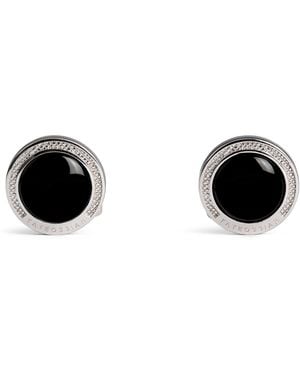 Tateossian Sterling And Onyx Cufflinks - Black