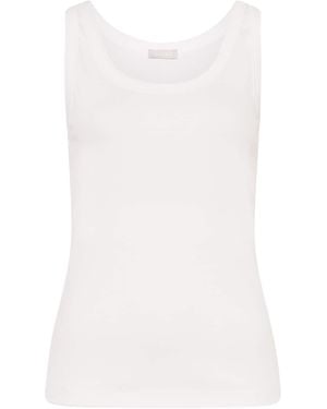 Hanro Cotton-Stretch Tank Top - White