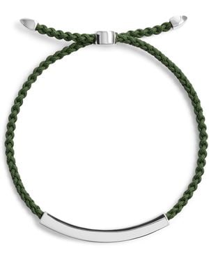 Monica Vinader Sterling Linear Bold Cord Bracelet - Metallic