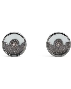 Tateossian Diamond Rotating Cufflinks - Metallic