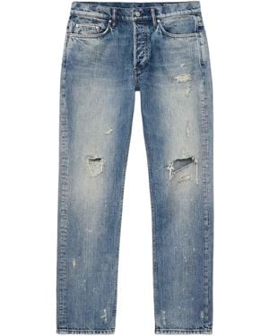 AllSaints Destroy Slim Straight Jeans - Blue