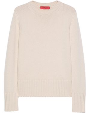 MAX&Co. Wool-Cashmere Sweater - Natural