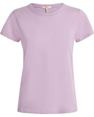 Rag & Bone Pima Cotton The Slub T-Shirt - Purple
