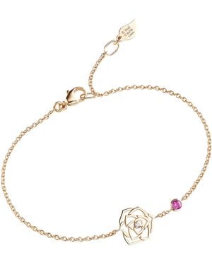 Piaget Rose, Diamond And Sapphire Rose Bracelet - Metallic