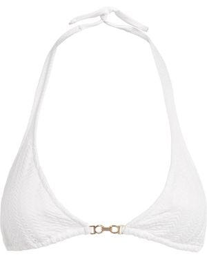 Melissa Odabash Halterneck Miro Bikini Top - White