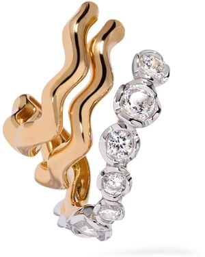 Annoushka And Diamond Whoopsie Daisy Triple Hoop Single Earring - Metallic