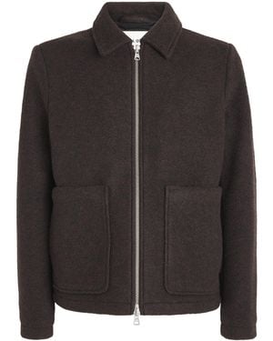 NN07 Wool-Blend Gael Overshirt - Black