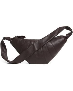 Lemaire Medium Leather Croissant Shoulder Bag - Brown
