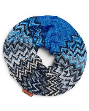 Missoni Zigzag Scrunchie - Blue