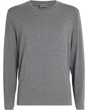 Hanro Casuals V-Neck T-Shirt - Grey