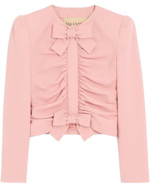 Valentino Virgin Wool Bow Jacket - Pink