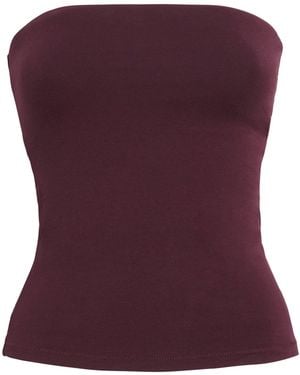 Skims Stretch-Cotton Jersey Tube Top - Purple