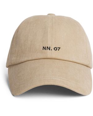 NN07 Cotton Logo Baseball Cap - Natural