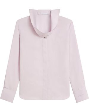 Givenchy Silk Reverse-Collar Shirt - Pink