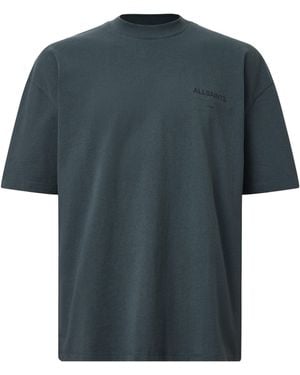 AllSaints Organic Cotton Future T-Shirt - Blue