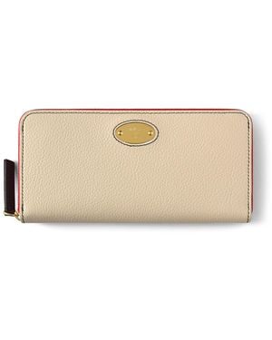 Mulberry Leather Plaque Purse - Natural