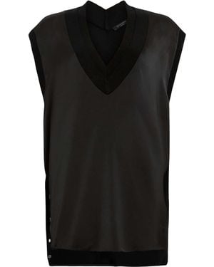 AllSaints Jersey Studded Bern Tank Top - Black